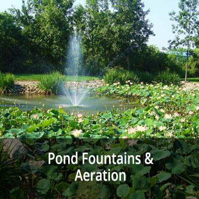 pond fountains aeration installation maintenance rochester ny