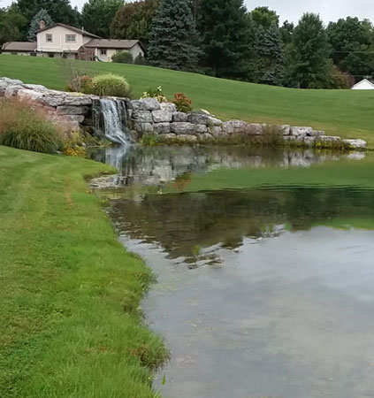 pond water feature maintenance repair rochester buffalo syracuse ny